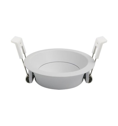 Deep-Deco inbouwspot ring - Wit, aluminium, kantelbaar, zonder lichtbron