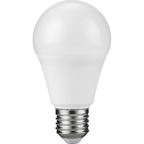E27 7W LED lamp - A60, 600lm, opaal glas, 3000K