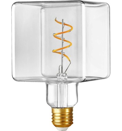 E27 4W LED Filament Ice Cube C95 dimbaar - 270lm, 2500K, helder glas