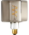 E27 4W LED Ice Cube filamentlamp - C95, dimbaar, 2200K, rookglas