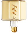 E27 4W LED Filament Ice Cube C95 dimbaar - 240lm, 2200K, goud glas
