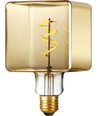 E27 4W LED Filament Ice Cube C95 dimbaar - 240lm, 2200K, goud glas