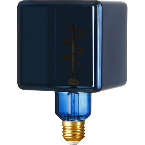 E27 4W dimbare LED lamp - Ice Cube C95, Metallic Blue, 20lm, 3000K