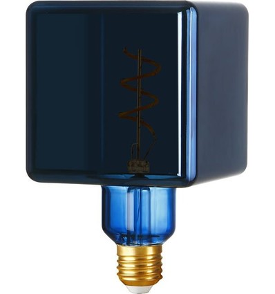 E27 4W dimbare LED lamp - Ice Cube C95, Metallic Blue, 20lm, 3000K