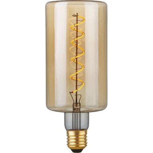 E27 4W dimbare LED-lamp - Filament Flex Bottle, 240lm, 2200K, Goud glas