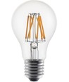 E27 6W DimToWarm LED filament lamp - A60, 600lm, dimbaar, helder glas, 2200K-2700K