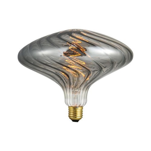 E27 4W XXL Flex Ufo filamentlamp - 100lm, dimbaar, rookglas, 2200K