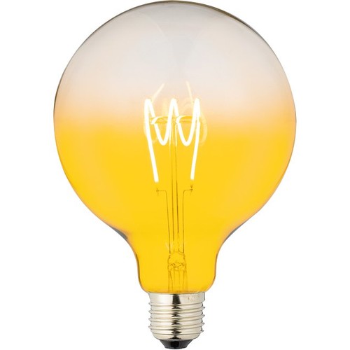 E27 4W dimbare LED lamp - G125, Flex Filament, Goud, 140lm