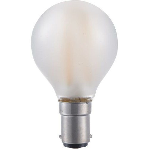 BA15d 1,5W dimbare LED kogellamp - G45, filament, mat glas, 2500K
