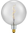 E27 5,5W Slim Flex Filament Globe G200 - 470lm, 2200K, rookglas, dimbaar