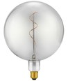 E27 5,5W Slim Flex Filament Globe G200 - 470lm, 2200K, rookglas, dimbaar