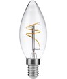 E14 3,2W dimbare Slim Flex LED kogellamp - C35, 2200K, filament, helder glas