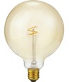 E27 2,9W Slim Flex Filament Globe G125 - 250lm, 2200K, dimbaar, goud glas