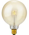 E27 2,9W Slim Flex Filament Globe G125 - 250lm, 2200K, dimbaar, goud glas
