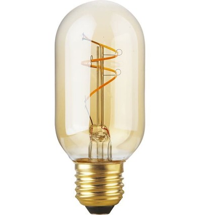 E27 2,9W Slim Flex Filament buis - 11cm, 2200K, goud glas, dimbaar