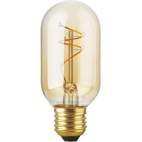 E27 4,2W dimbare Slim Flex LED lamp - 11cm, 2200K, Goud, filament buis
