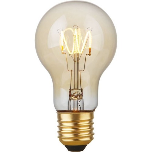 E27 4,2W dimbare LED lamp - A60, Flex Filament, 2200K, goud glas, 470lm