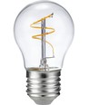E27 3,2W dimbare LED kogellamp - G45, Slim Flex Filament, 2200K, helder glas