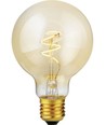 E27 2,9W Slim Flex Filament Globe G80 - 250lm, 2200K, goud glas, dimbaar