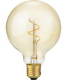 E27 2,9W dimbare LED lamp - G95 Globe, Slim Flex Filament, 2200K, Goud, 250lm