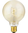 E27 4,2W dimbare Slim Flex Filament - G95, 470lm, 2200K, Goud, Globe