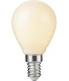 E14 2,5W dimbare LED kogellamp - G45, opaal glas, 2500K, filament