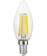 E14 7W dimbare LED kaarslamp - Filament, C35, 806lm, 2700K, helder glas