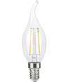 E14 2,5W dimbare LED kaarslamp met tip - C35, filament, helder, 2700K