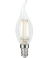 E14 2,5W dimbare LED kaarslamp met tip - C35, filament, helder, 2700K