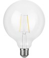 E27 2,5W dimbare LED filament lamp - G125 Globe, 250lm, 2500K, helder glas