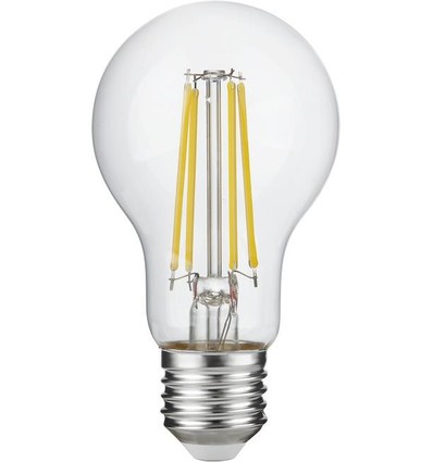 E27 4,9W dimbare LED-lamp - A60, filament, helder glas, 600lm, 2700K