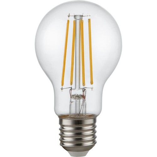 E27 6,5W dimbare LED filamentlamp - A60, 810lm, helder glas, 2700K