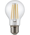E27 6,5W dimbare LED filamentlamp - A60, 810lm, helder glas, 2700K