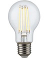 E27 6,5W dimbare LED filamentlamp - A60, 810lm, helder glas, 2700K