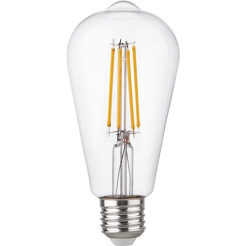 E27 4,7W dimbare LED Rustika lamp - ST64, filament, 2500K, helder glas