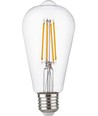E27 4,7W dimbare LED Rustika lamp - ST64, filament, 2500K, helder glas
