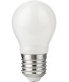 E27 4,7W dimbare LED kogellamp - G45, opaal glas, 2700K, filament