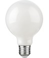 E27 4,7W dimbare LED globe lamp - G80, opaal glas, 2500K, filament