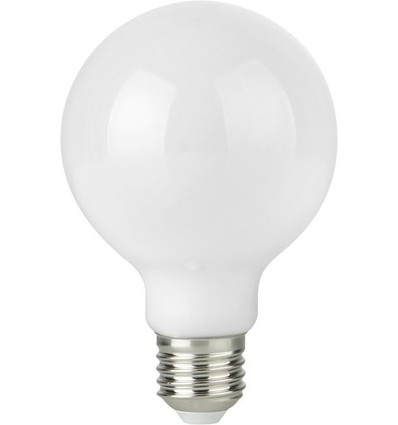 E27 2,5W dimbare LED globe lamp - G95, opaal glas, filament, 2500K