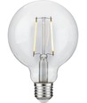 E27 2,5W dimbare LED globe lamp - G95, filament, 250lm, 2500K, helder glas