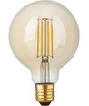 E27 4,7W dimbare LED globe lamp - G95, filament, 2200K, goud glas