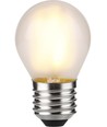 E27 4W dimbare LED kogellamp - G45, filament, mat glas, 2500K