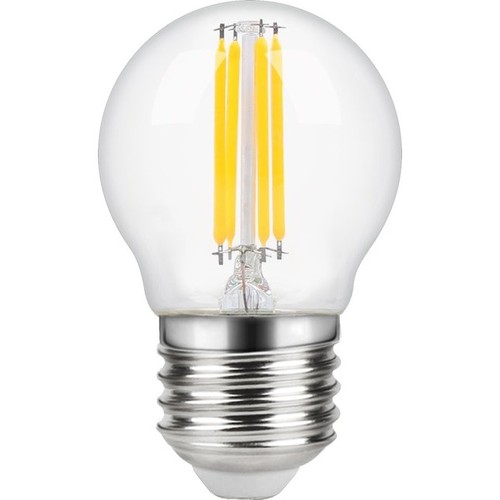 E27 4W dimbare LED kogellamp - G45, filament, 2200K, helder glas