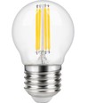 E27 4W dimbare LED kogellamp - G45, filament, 2200K, helder glas