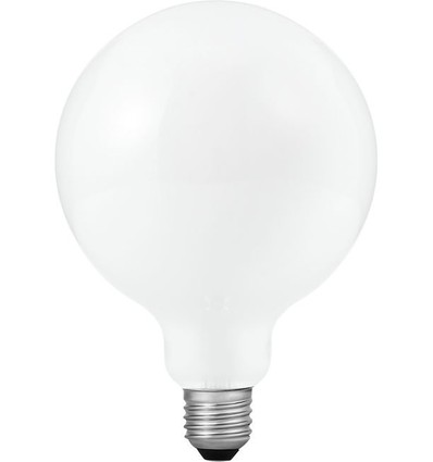 E27 8,5W dimbare LED globe lamp - G125, opaal glas, 810lm, 2500K filament