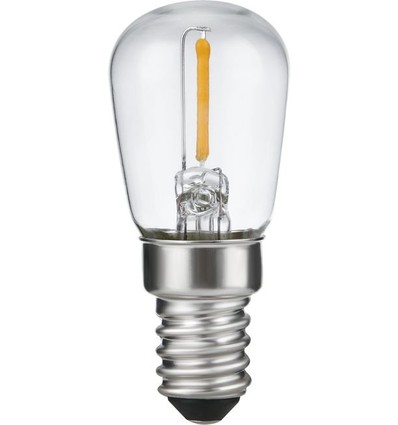E14 1W LED filamentlamp - 5,6cm, 2500K, helder, Pygmy