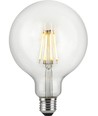 E27 12W dimbare LED globe lamp - G125, filament, 1250lm, 2500K, helder glas