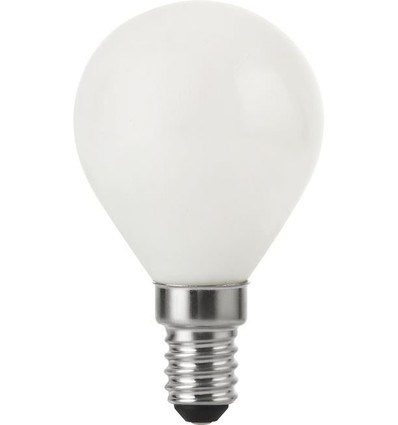 E14 4W dimbare LED kogel - G45, opaal glas, 2500K, 310lm
