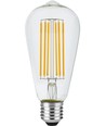 E27 5,5W dimbare LED filamentlamp - ST64 Rustika, 460lm, 2200K, helder glas