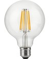 E27 10W dimbare LED globe lamp - G95, filament, 1055lm, 2500K, helder glas
